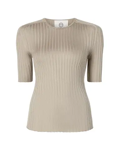Attersee Ribbed Silk T-Shirt | Thumbnail 1 Attersee Ribbed Silk T-Shirt | Thumbnail 1