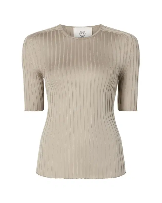 Attersee Ribbed Silk T-Shirt