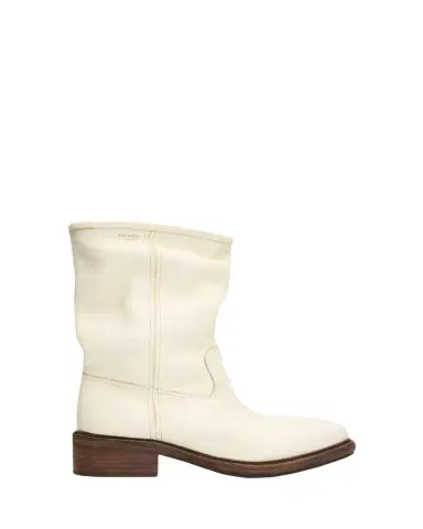 Prada 45mm Vintage-Effect Leather Mid-Calf Boots | Thumbnail 1 Prada 45mm Vintage-Effect Leather Mid-Calf Boots | Thumbnail 1