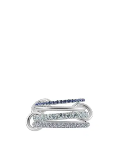 Spinelli Kilcollin Iris Sterling Silver 4-Link Gemstone Ring | Thumbnail 1