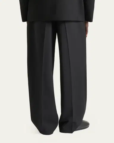 Givenchy Men's Double Pleated Wide-Leg Trousers | Thumbnail 3 Givenchy Men's Double Pleated Wide-Leg Trousers | Thumbnail 3