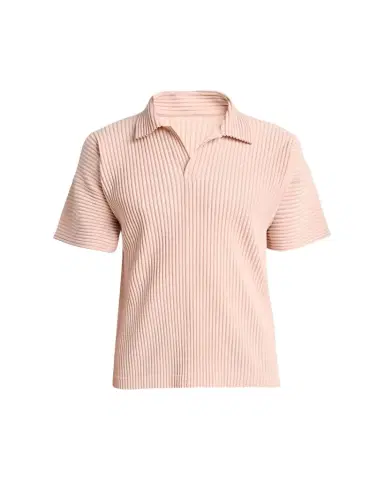Homme Plissé Issey Miyake Men's Pleated Johnny-Collar Polo Shirt | Thumbnail 1 Homme Plissé Issey Miyake Men's Pleated Johnny-Collar Polo Shirt | Thumbnail 1