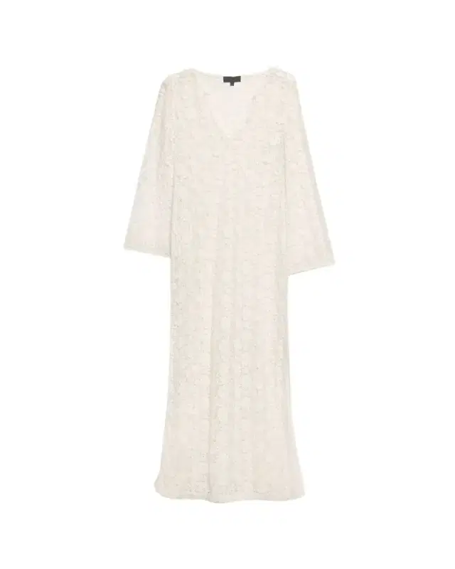Nili Lotan Della Floral Crochet Knit Long-Sleeve Maxi Dress