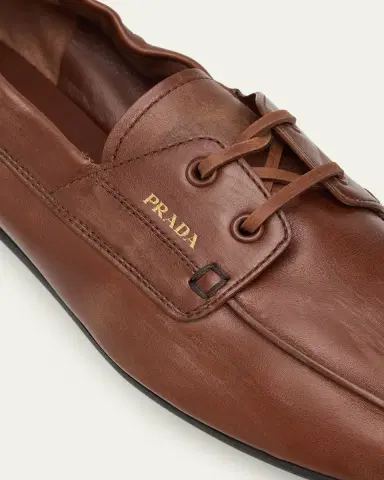 Prada Leather Driver Loafers | Thumbnail 8 Prada Leather Driver Loafers | Thumbnail 8