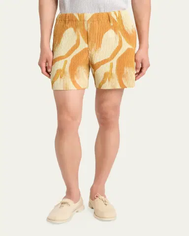Homme Plissé Issey Miyake Men's Pleated Pull-On Shorts | Thumbnail 9 Homme Plissé Issey Miyake Men's Pleated Pull-On Shorts | Thumbnail 9