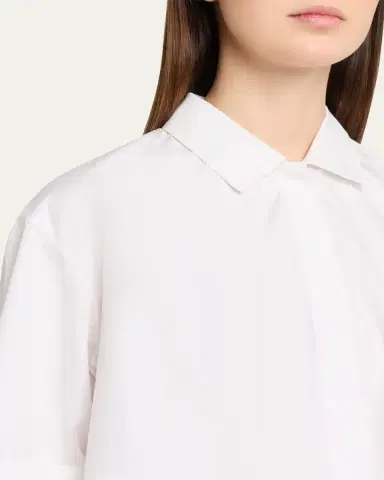Lafayette 148 New York Pleated Cotton Shirt | Thumbnail 5 Lafayette 148 New York Pleated Cotton Shirt | Thumbnail 5