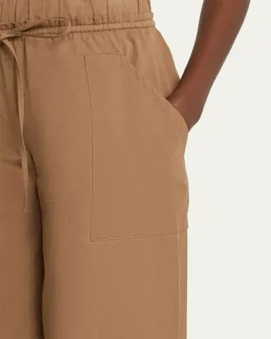 Vince Mid-Rise Cotton Drawstring Pants | Thumbnail 5 Vince Mid-Rise Cotton Drawstring Pants | Thumbnail 5
