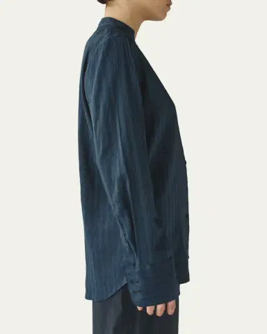 Attersee The Everyday Striped Linen Button-Down Shirt | Thumbnail 4 Attersee The Everyday Striped Linen Button-Down Shirt | Thumbnail 4