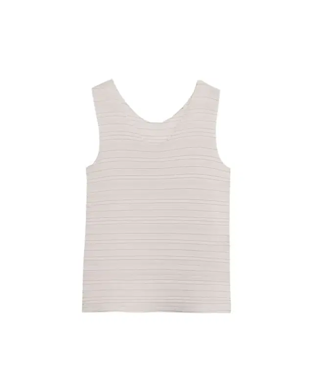 Issey Miyake Jiggly Pleated Plisse Tank Top