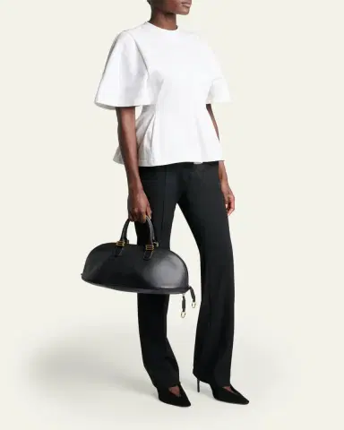 Balenciaga Bolero Medium Leather Bowling Bag | Thumbnail 5 Balenciaga Bolero Medium Leather Bowling Bag | Thumbnail 5