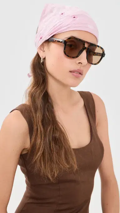 CHAN LUU Embroidered Bandana Pink One Size | Thumbnail 3