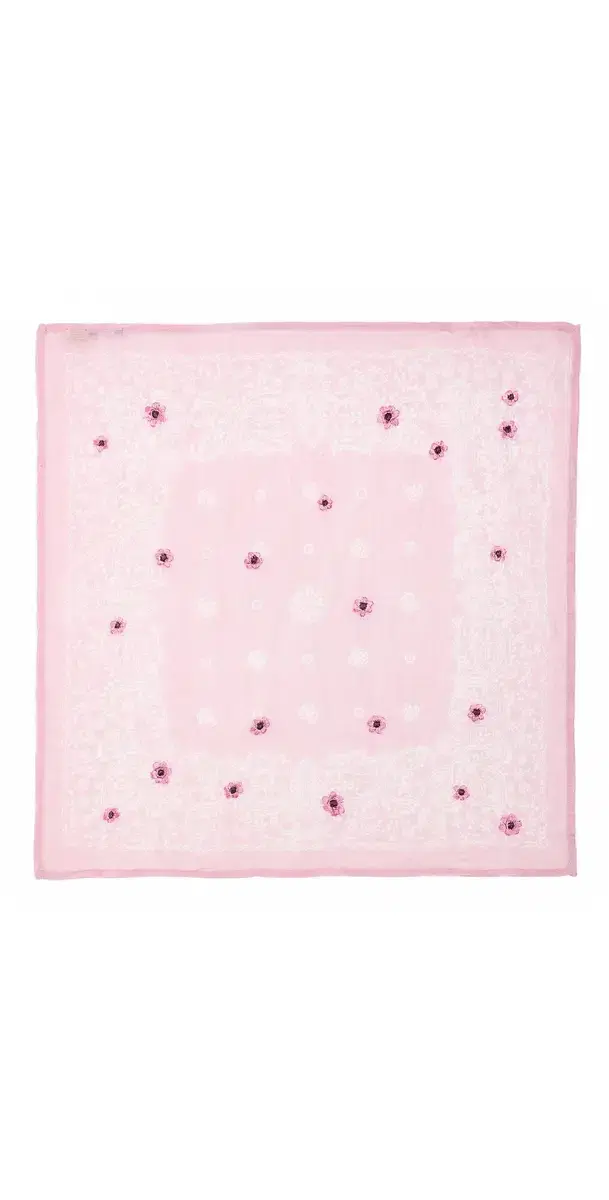 Embroidered Bandana Pink One Size