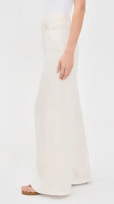 L'Agence Amara High Rise Wide Leg Linen Pants Vintage White 23 | Thumbnail 5 L'Agence Amara High Rise Wide Leg Linen Pants Vintage White 23 | Thumbnail 5