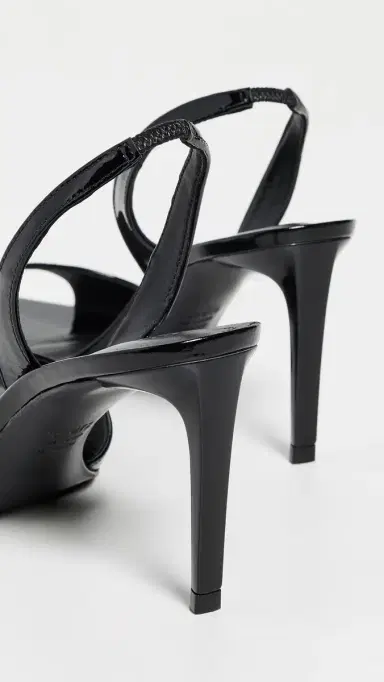 Schutz Scarlett Sling Mid Heels Black 8 | Thumbnail 4