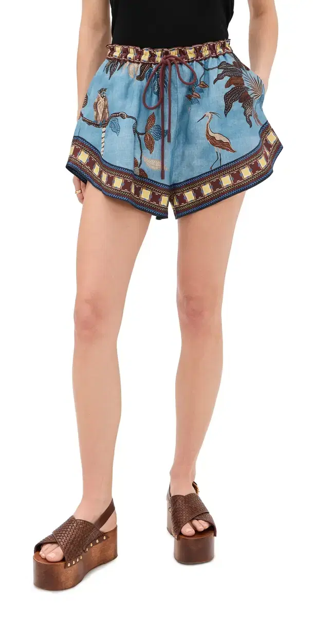 Georgie Linen Shorts Multi