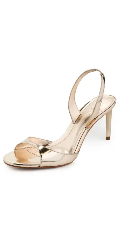 Schutz Scarlett Sling Mid Sandals Platina 7 | Thumbnail 1