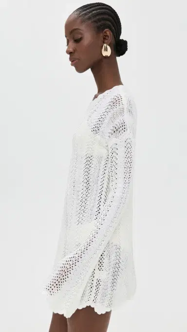 Show Me Your Mumu Packable Pullover Beach Dress White M | Thumbnail 4