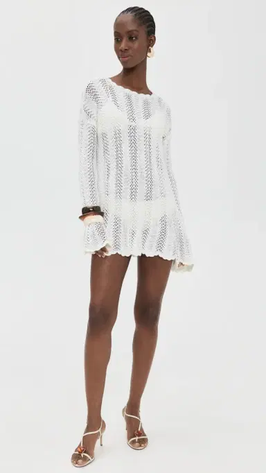 Show Me Your Mumu Packable Pullover Beach Dress White M | Thumbnail 5