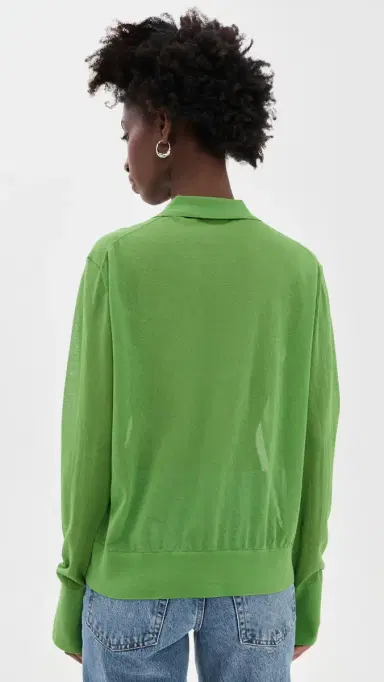 Frame The Collared Cardigan Peridot S | Thumbnail 3