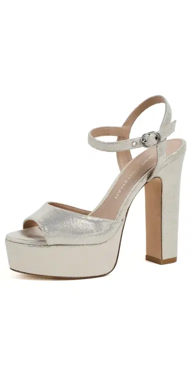 Stuart Weitzman Reade Platform Sandals Linen | Thumbnail 1