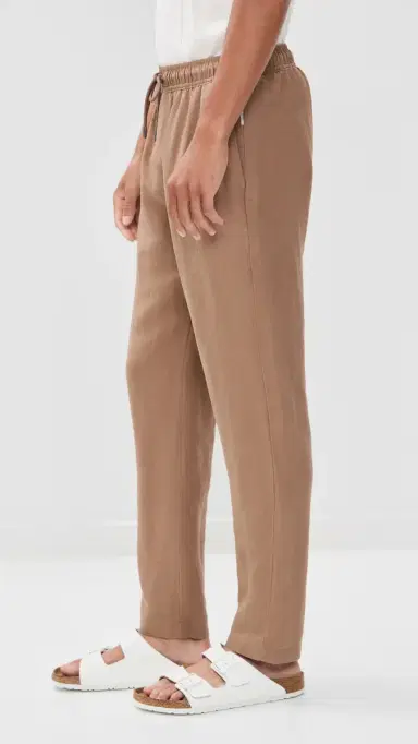 Onia Air Linen Pull-On Pants Sandlewood | Thumbnail 4