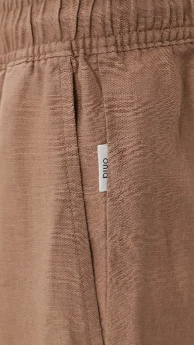 Onia Air Linen Pull-On Pants Sandlewood | Thumbnail 6