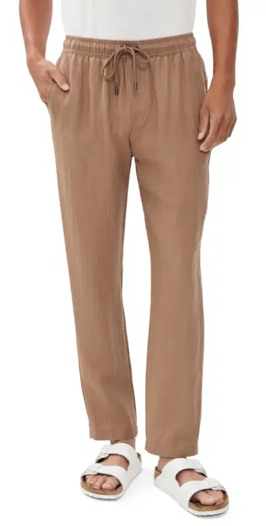 Onia Air Linen Pull-On Pants Sandlewood | Thumbnail 1