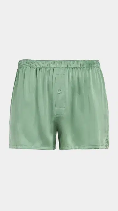 Lunya Washable Silk Boxers Garden Moss | Thumbnail 2