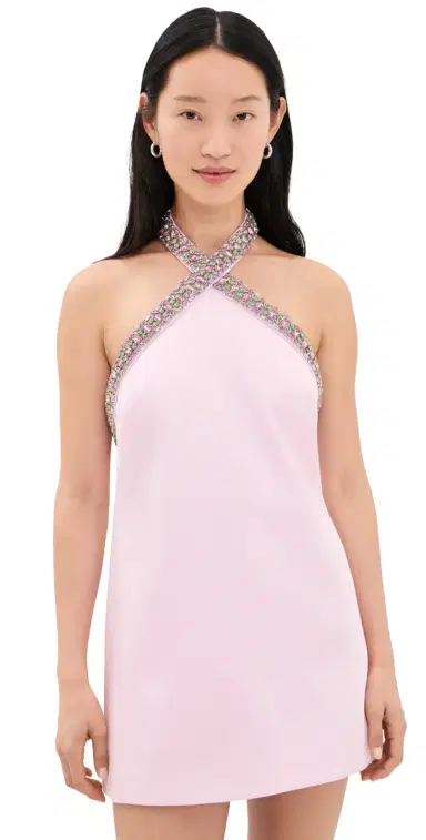 Retrofête Sabry Embellished Dress Rosa L | Thumbnail 1 Retrofête Sabry Embellished Dress Rosa L | Thumbnail 1