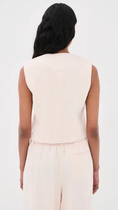 TWP Hidden Placket Vest Creme de Peche | Thumbnail 3 TWP Hidden Placket Vest Creme de Peche | Thumbnail 3