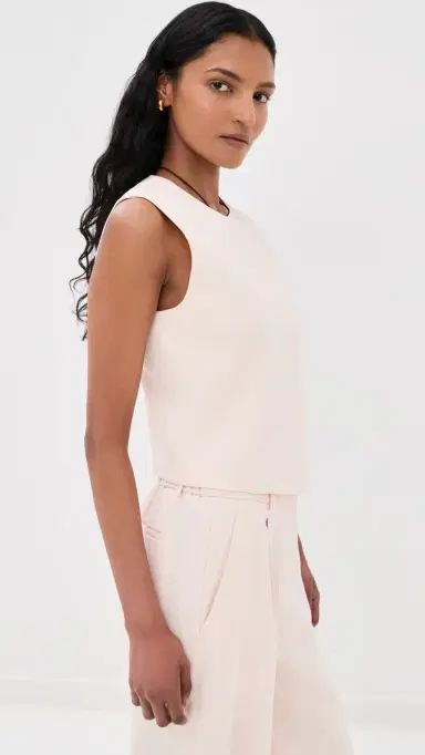 TWP Hidden Placket Vest Creme de Peche | Thumbnail 4 TWP Hidden Placket Vest Creme de Peche | Thumbnail 4