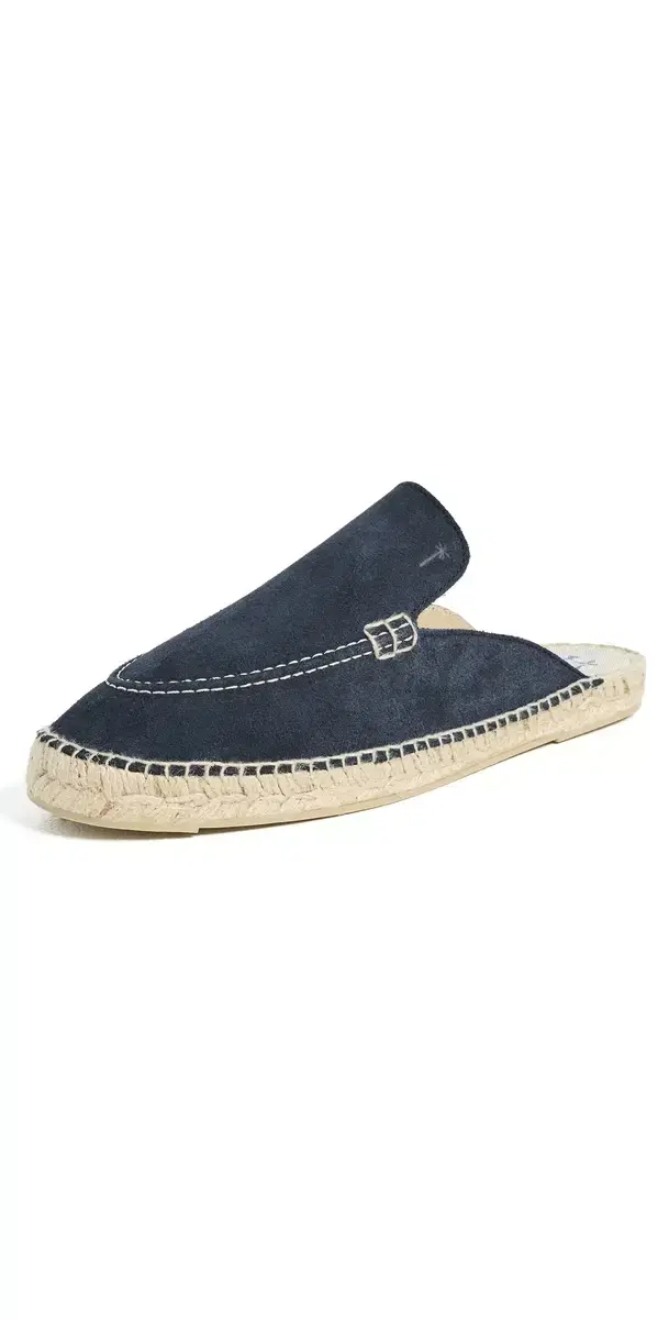 Suede Traveler Mule Espadrilles Patriot Blue