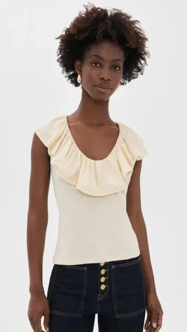 Ulla Johnson Elsie Cotton Top Cowrie L | Thumbnail 2