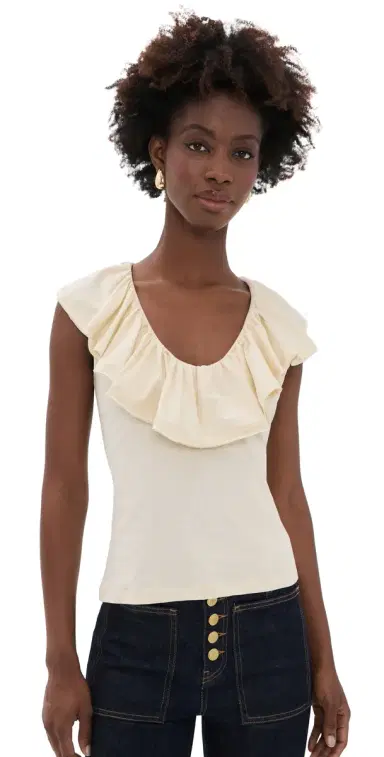 Ulla Johnson Elsie Cotton Top Cowrie L | Thumbnail 1