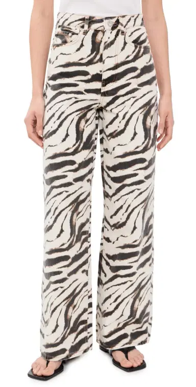 Ganni Print Denim Lari Jeans | Thumbnail 1