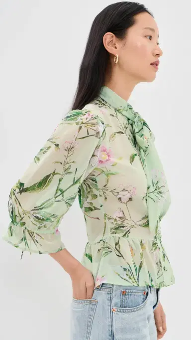 House of Aama Swamp Rose Victorian Button Down Shirt | Thumbnail 4