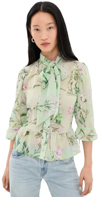 House of Aama Swamp Rose Victorian Button Down Shirt | Thumbnail 1