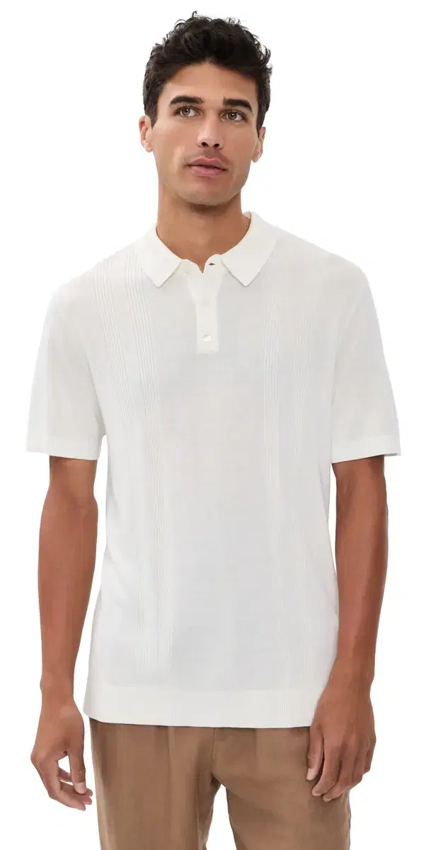 Onia ilk Blend Ribbed Knit Polo
