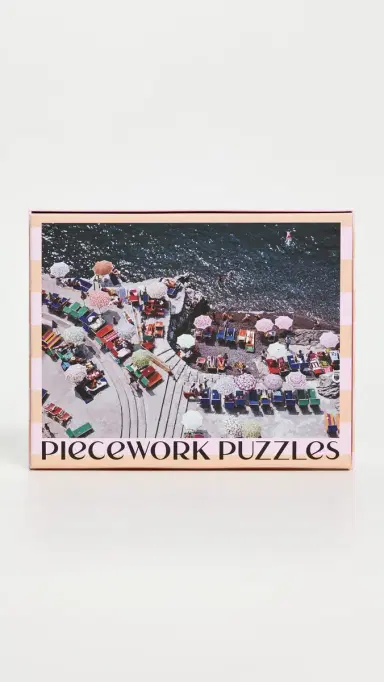 Piecework Puzzles Positano Beach Puzzle Striped | Thumbnail 3