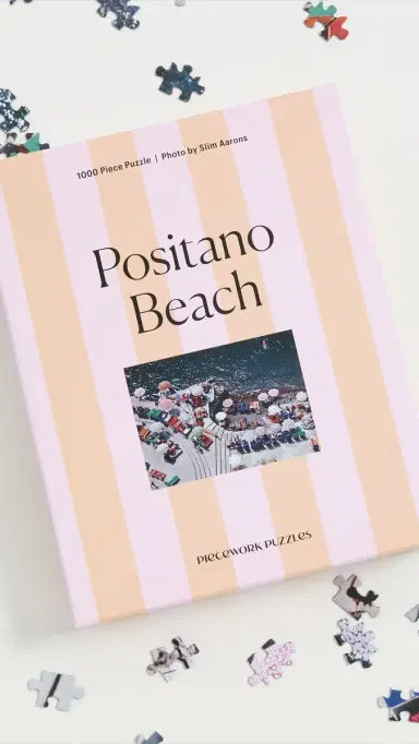 Piecework Puzzles Positano Beach Puzzle Striped | Thumbnail 4