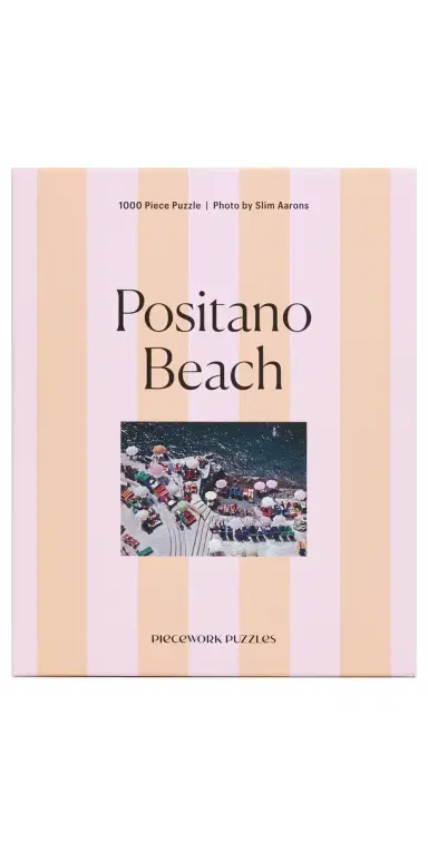 Piecework Puzzles Positano Beach Puzzle Striped | Thumbnail 1