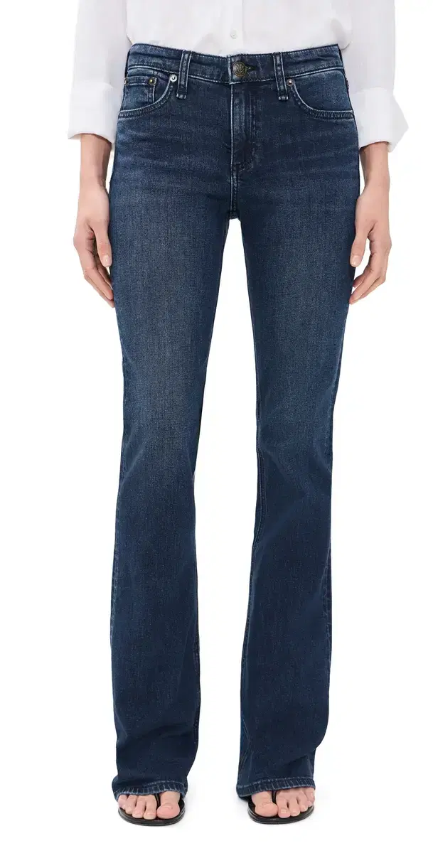 rag & bone Kinsley Low Rise Bootcut Jeans Lulu