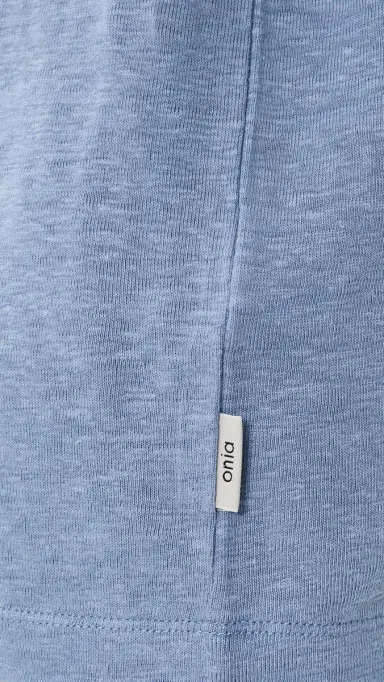 Onia Stretch Linen Crew Neck Tee oft Blue | Thumbnail 6 Onia Stretch Linen Crew Neck Tee oft Blue | Thumbnail 6