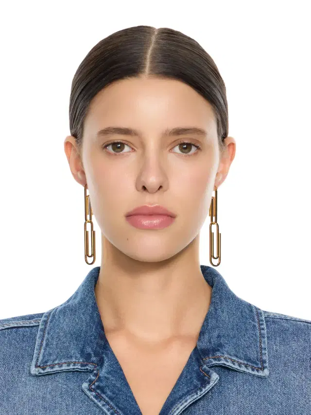 Off-White Paperclip Earrings