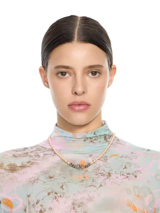 Off-White Arrow Pearl Full Necklace