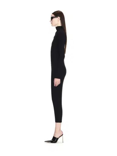 Off-White Black Off Stamp Ribbed Midi Dress | Thumbnail 3