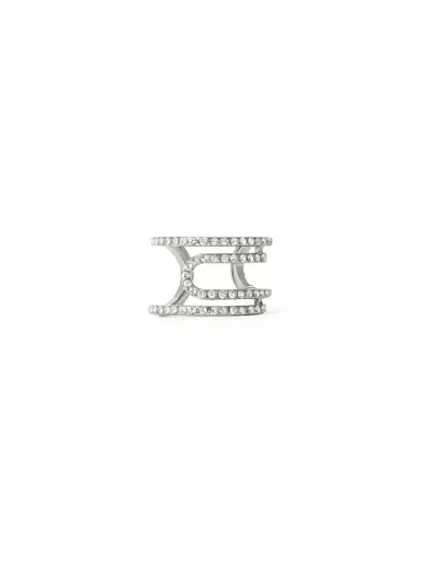 Off-White Paperclip Strass Ring | Thumbnail 2