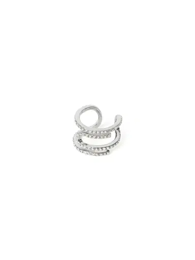Off-White Paperclip Strass Ring | Thumbnail 3