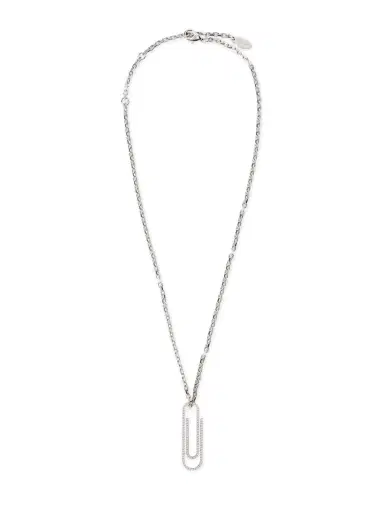 Off-White Paperclip Strass Necklace | Thumbnail 2