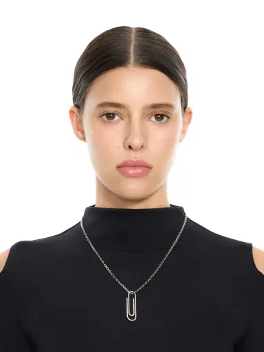 Off-White Paperclip Strass Necklace | Thumbnail 1